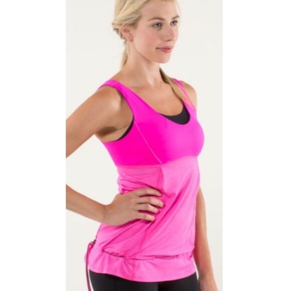 Lululemon Elevate Pink Striped Tank - Picture 7 of 8